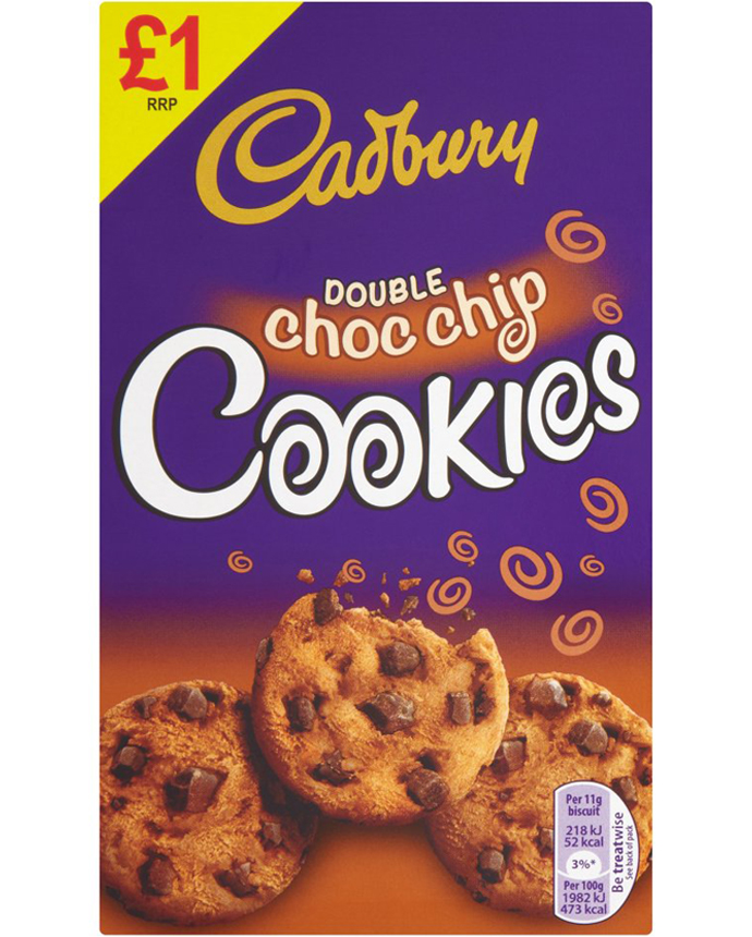 Cadbury Cookies Double Choc Chip 150g