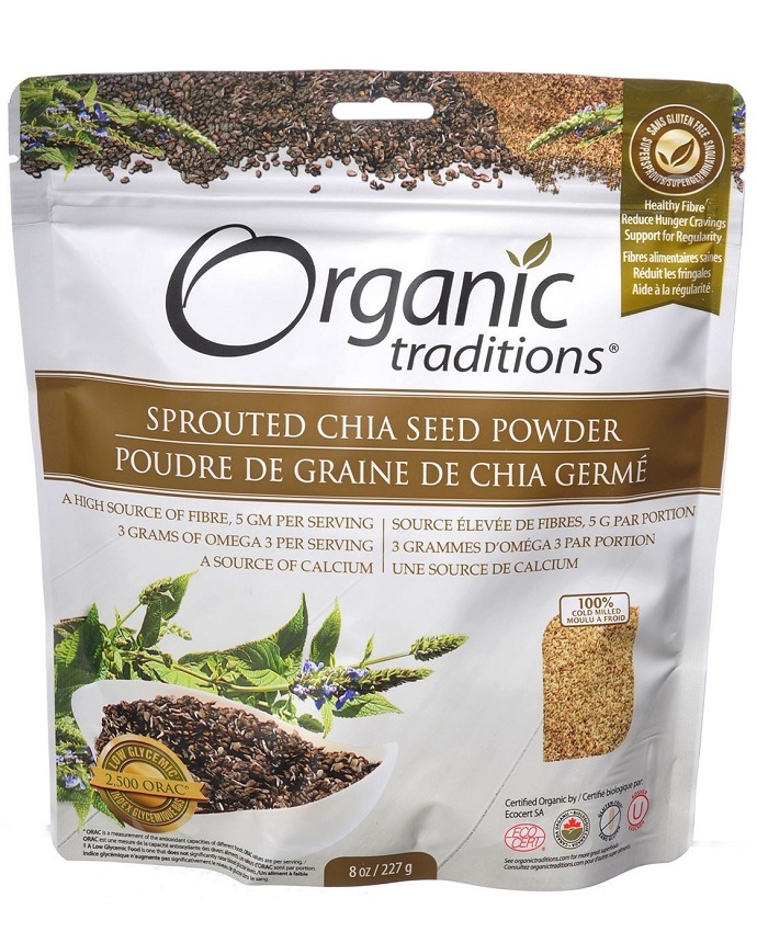 Organic Traditions Sprouted Chia Seed Powder