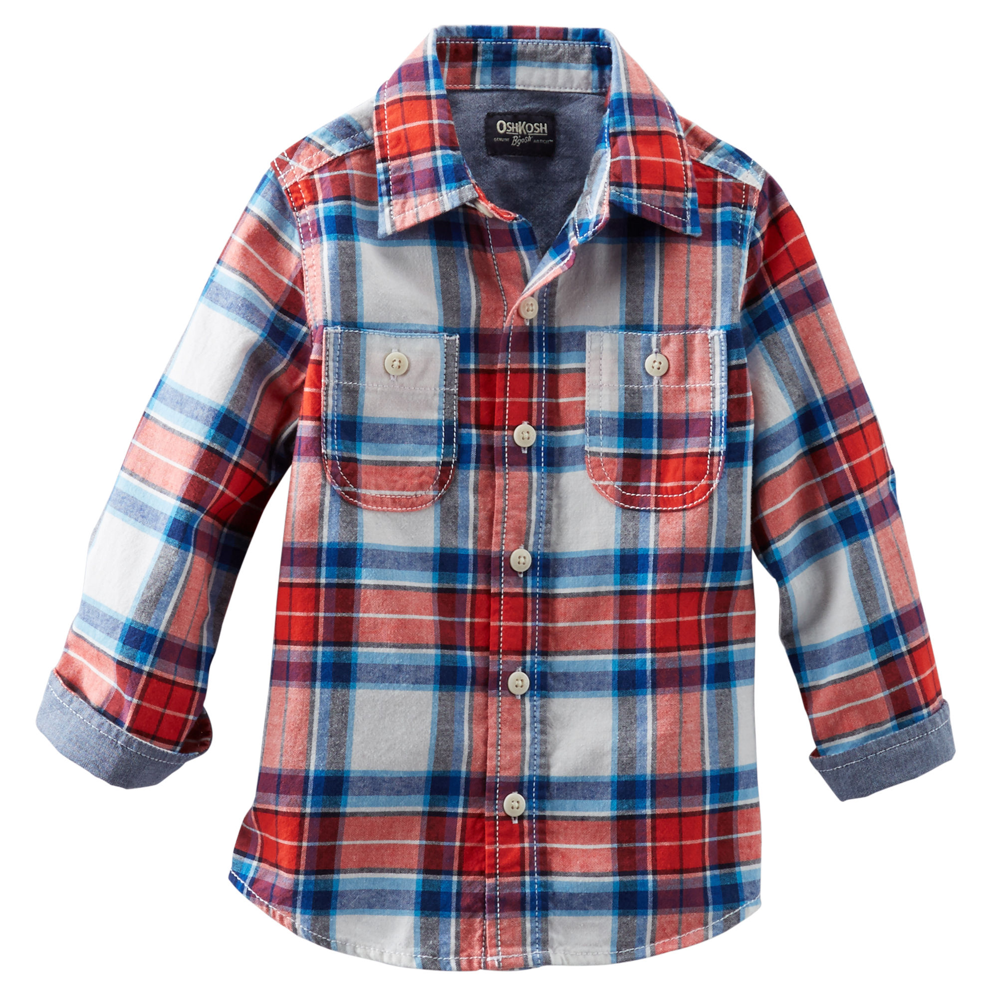 OshKosh Kid Boy Chambray Long Sleeve Shirt
