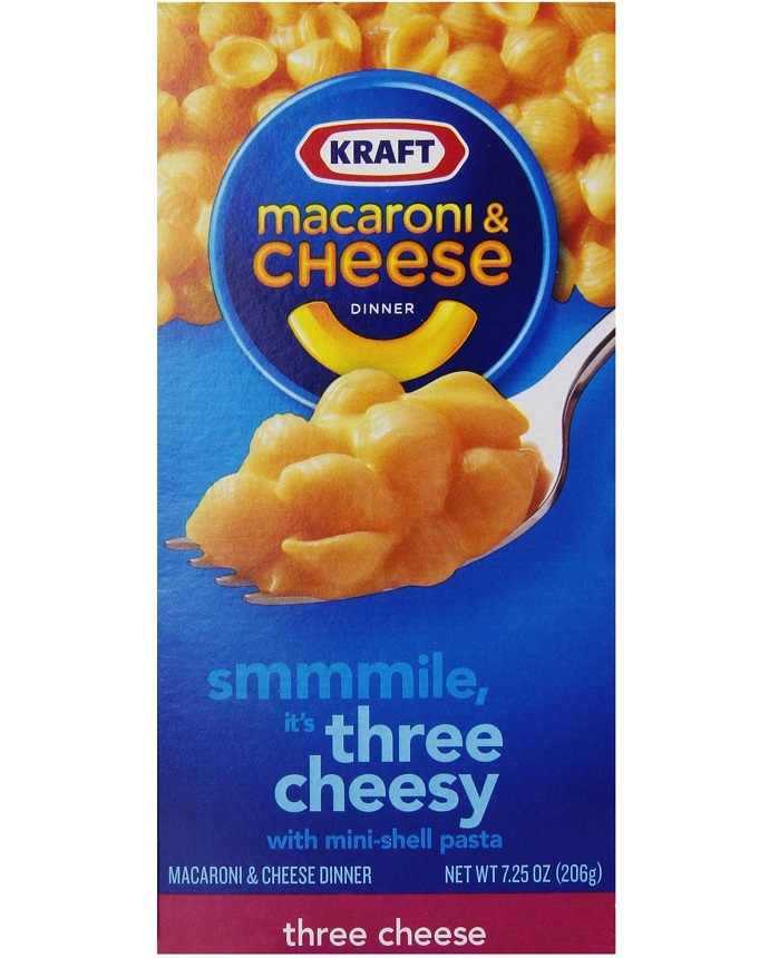 Kraft Three Cheese Pasta Mini Shell 206g