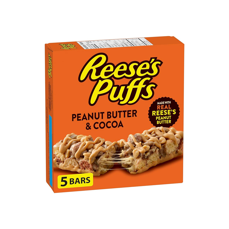 Reese Puffs Treats Peanut Butter & Cocoa Cereal Bars 120g