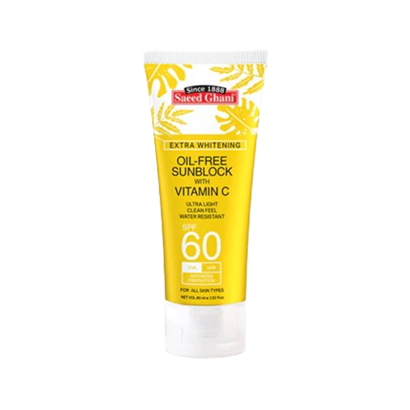 Saeed Ghani Oil Free Sunblock With Vitamin C 60Ml