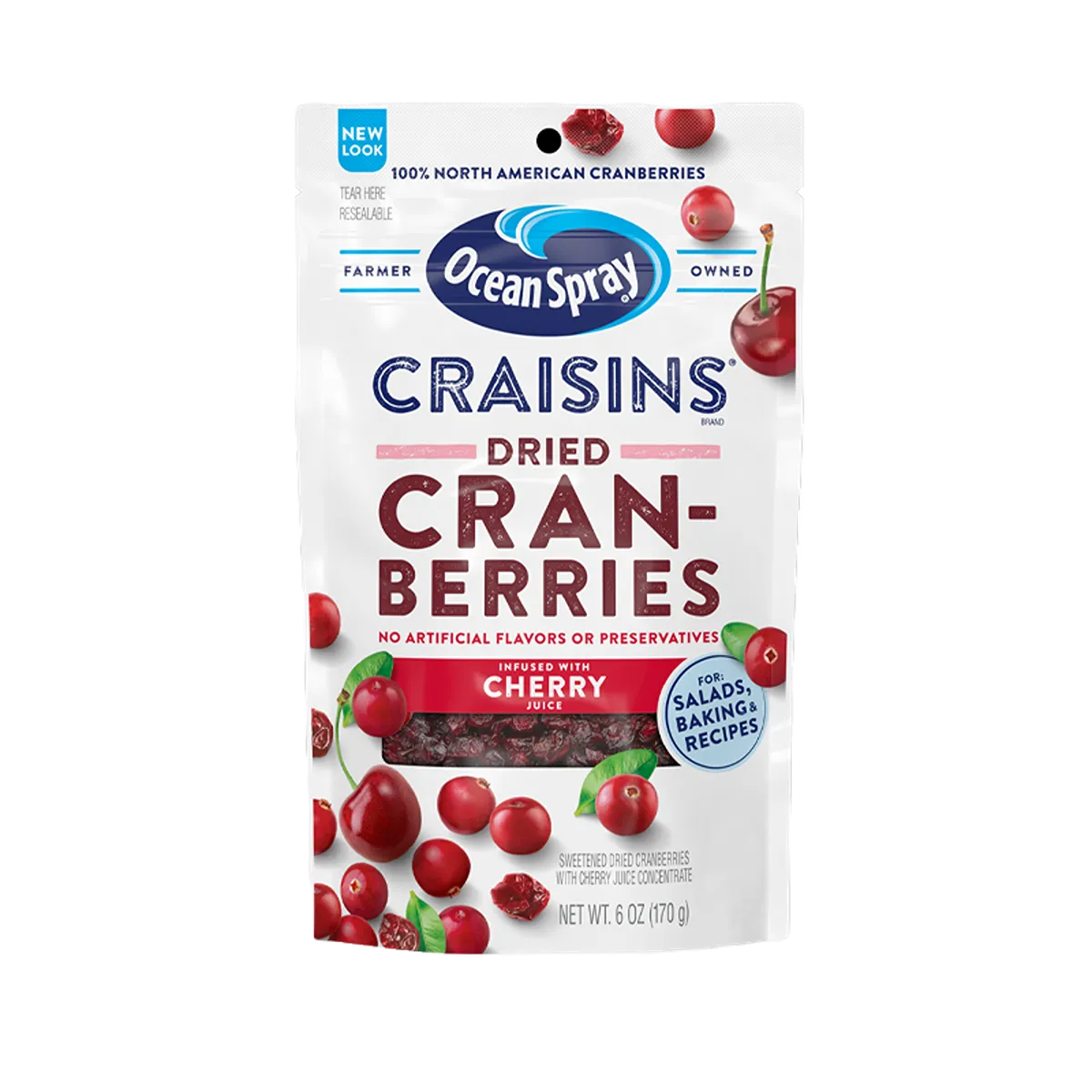 Ocean Spray Craisins Cherry Dried Cranberries, 170G
