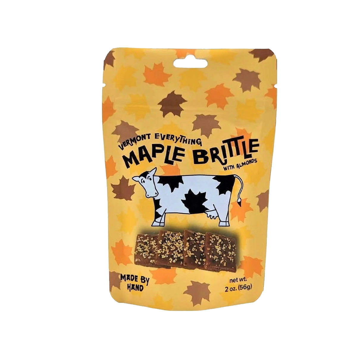 Sweet on Vermont - Everything Maple Brittle With Almonds - Pouch - Case of 16 - 2 oz