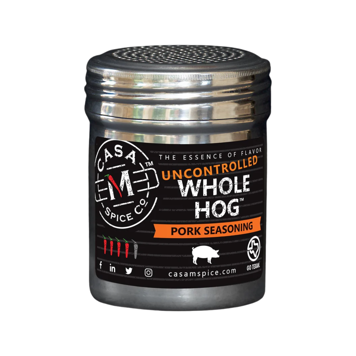 Casa M Spice Co Whole Hog Pork Seasoning - Bulk Bag - Case of 6 - 16 oz each