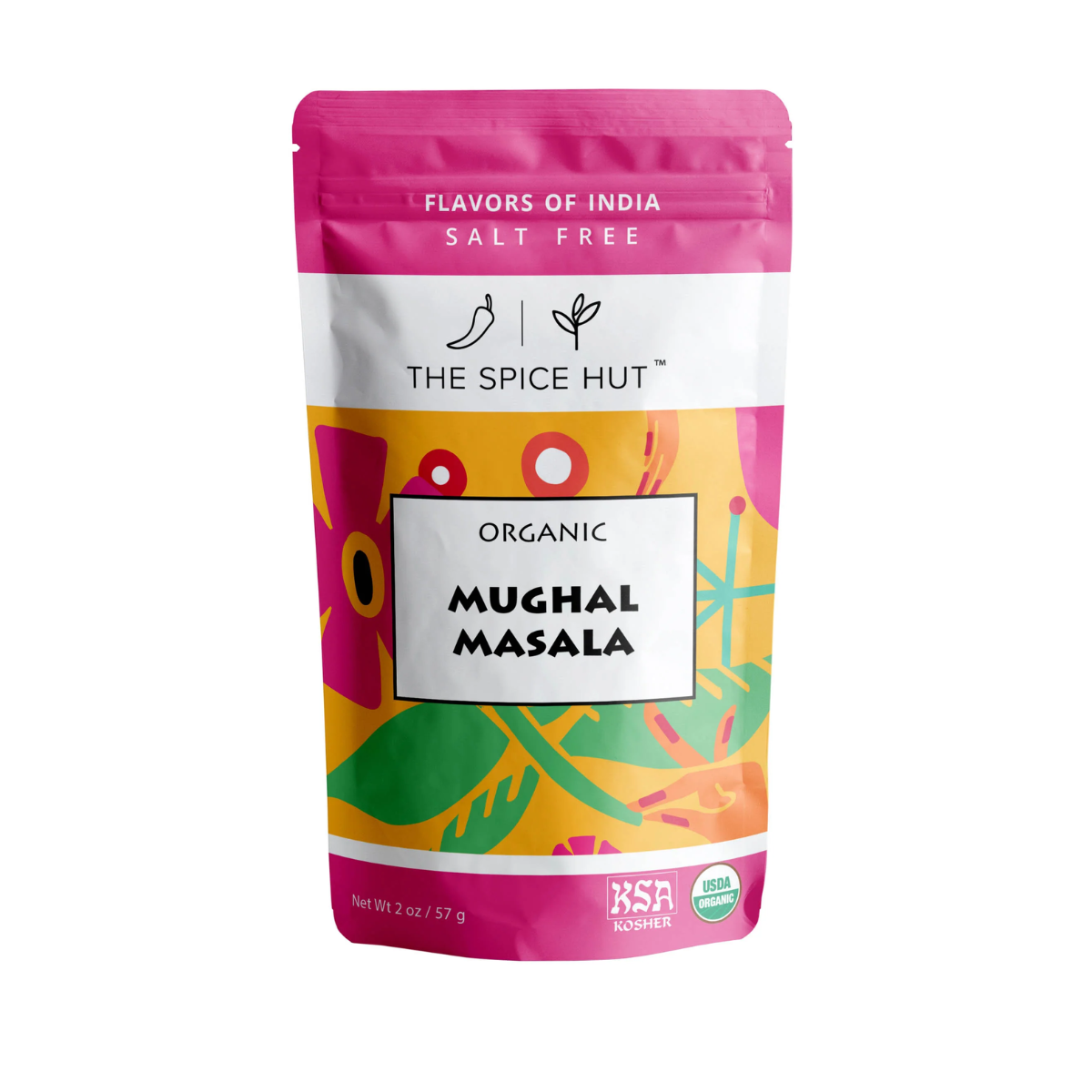 The Spice Hut, Organic Mughal Masala, Case of 6 Pouches, 2 Ounces / Pouch