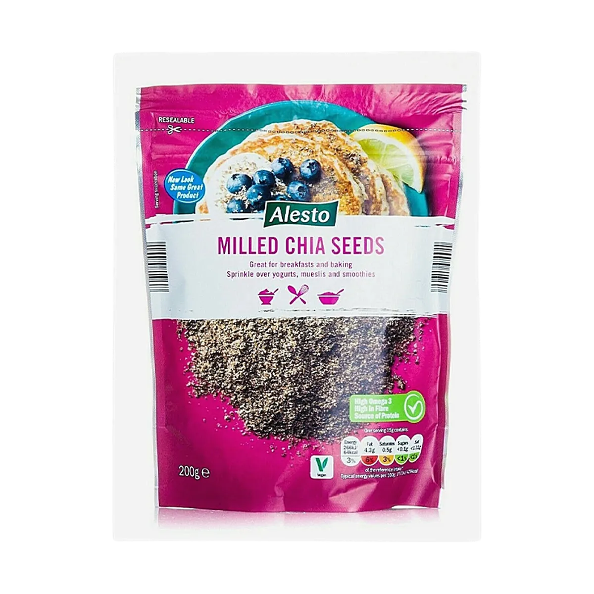 Alesto Milled Chia Seeds 200g