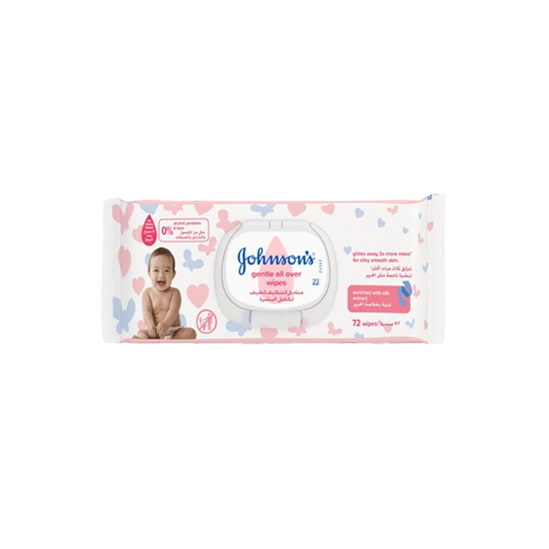 Johnsons Gentle All Over Wipes 72pcs