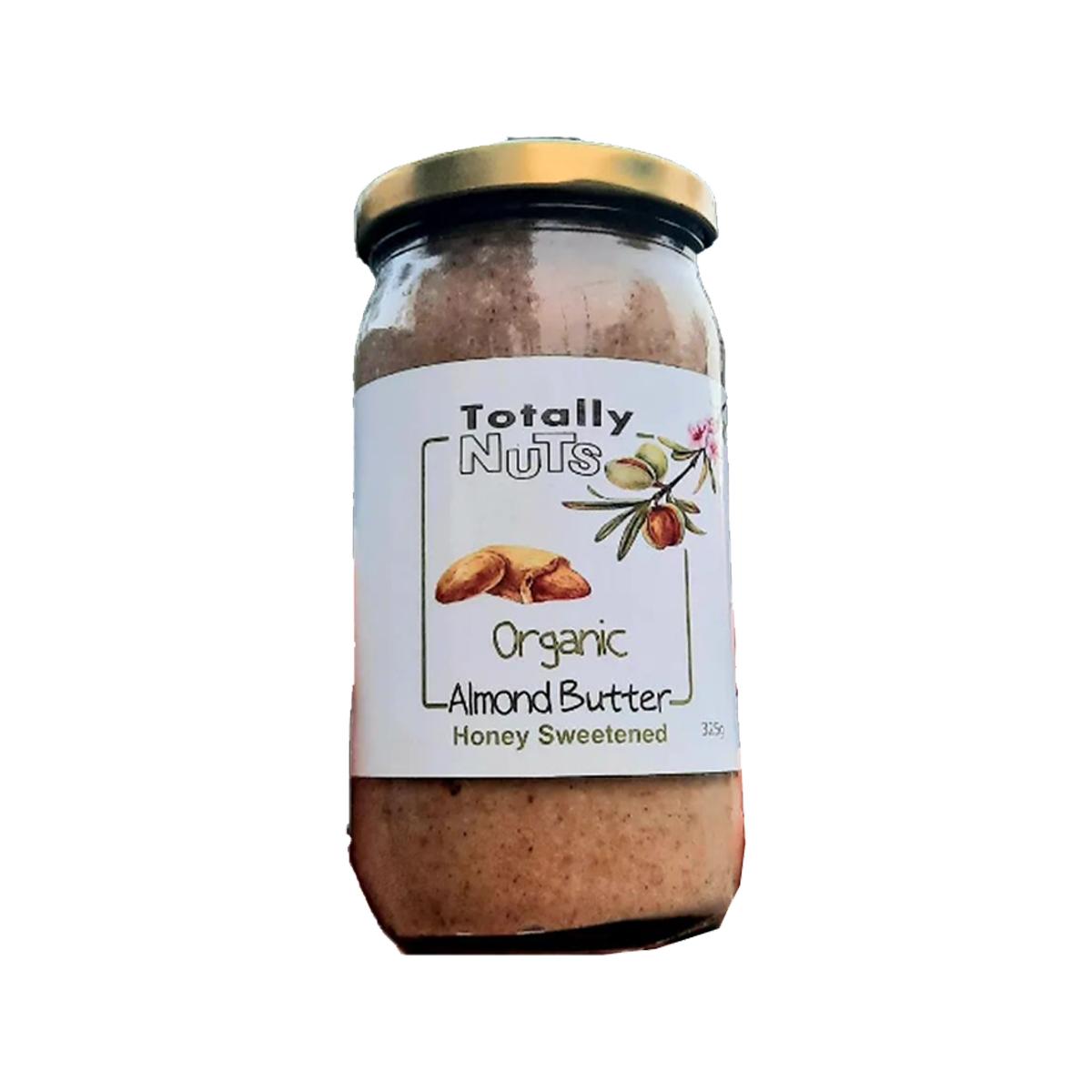 Totally Nuts Organic Almond Butter Honey Sweetened 325g