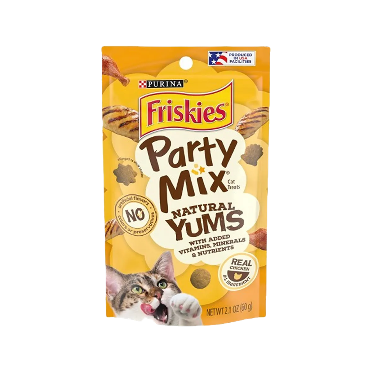 Purina Friskies Party Mix Chicken Natural Yums Crunchy 60g