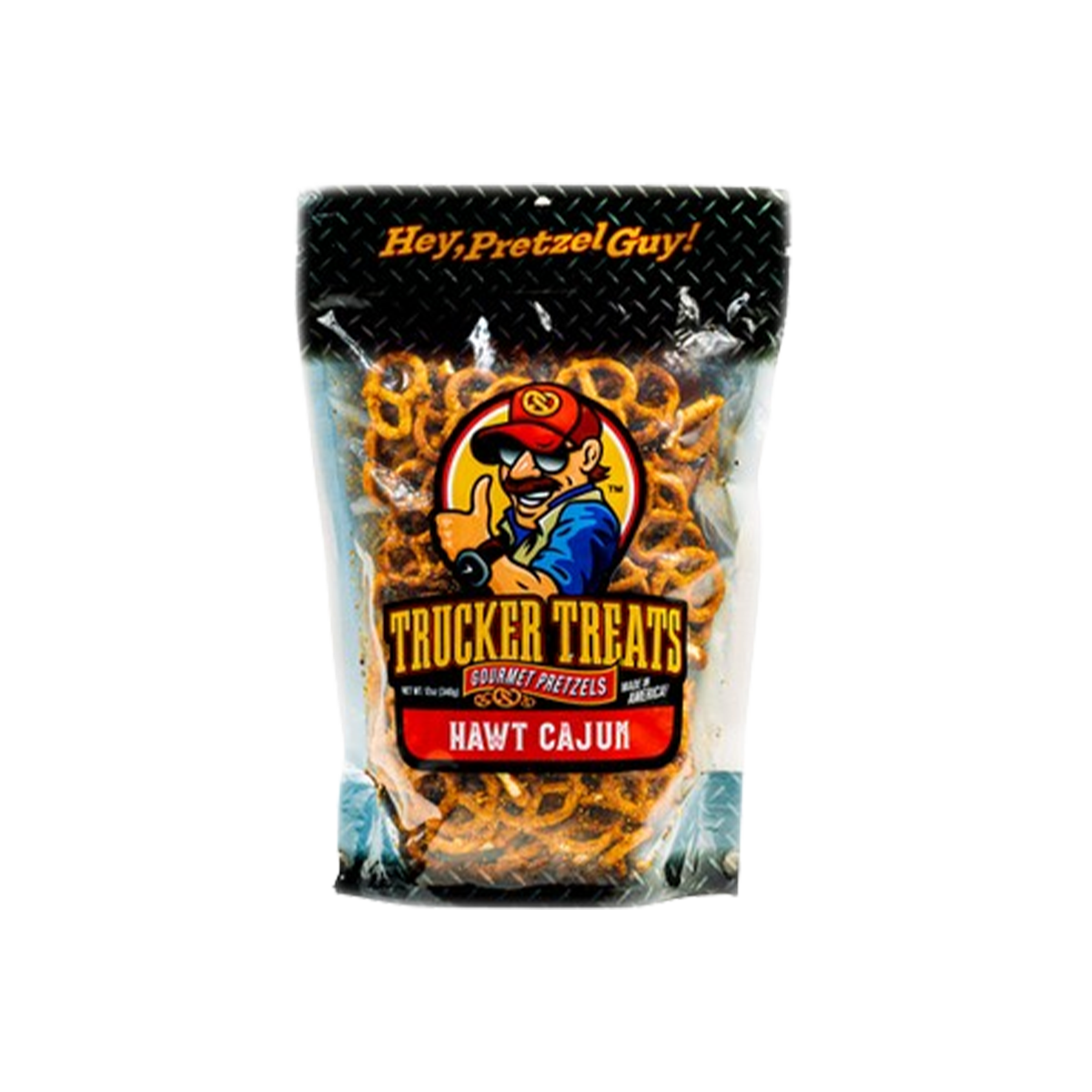 Trucker Treats, Hawt Cajun Pretzel - Case of 6 - 12 OZ