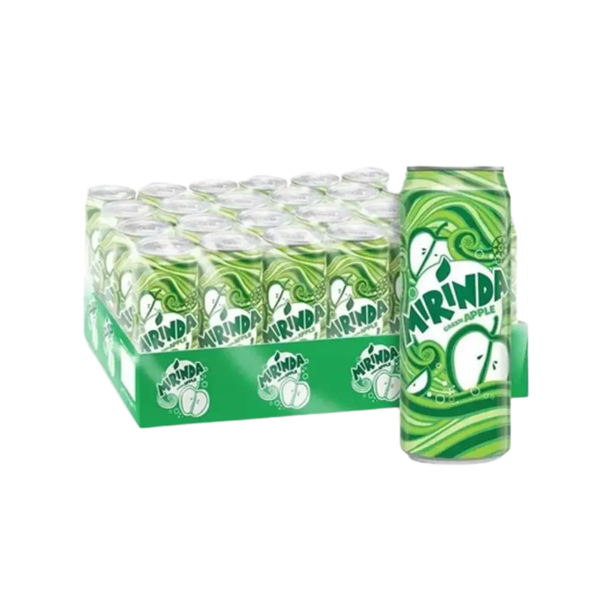 Mirinda Soft Drink Green Apple Can 330Ml