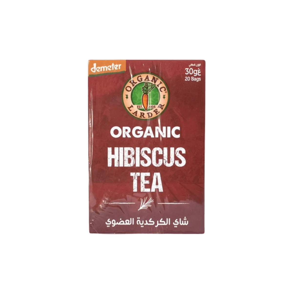 Organic Larder Organic Tea 20 Bags Hibiscus 40g