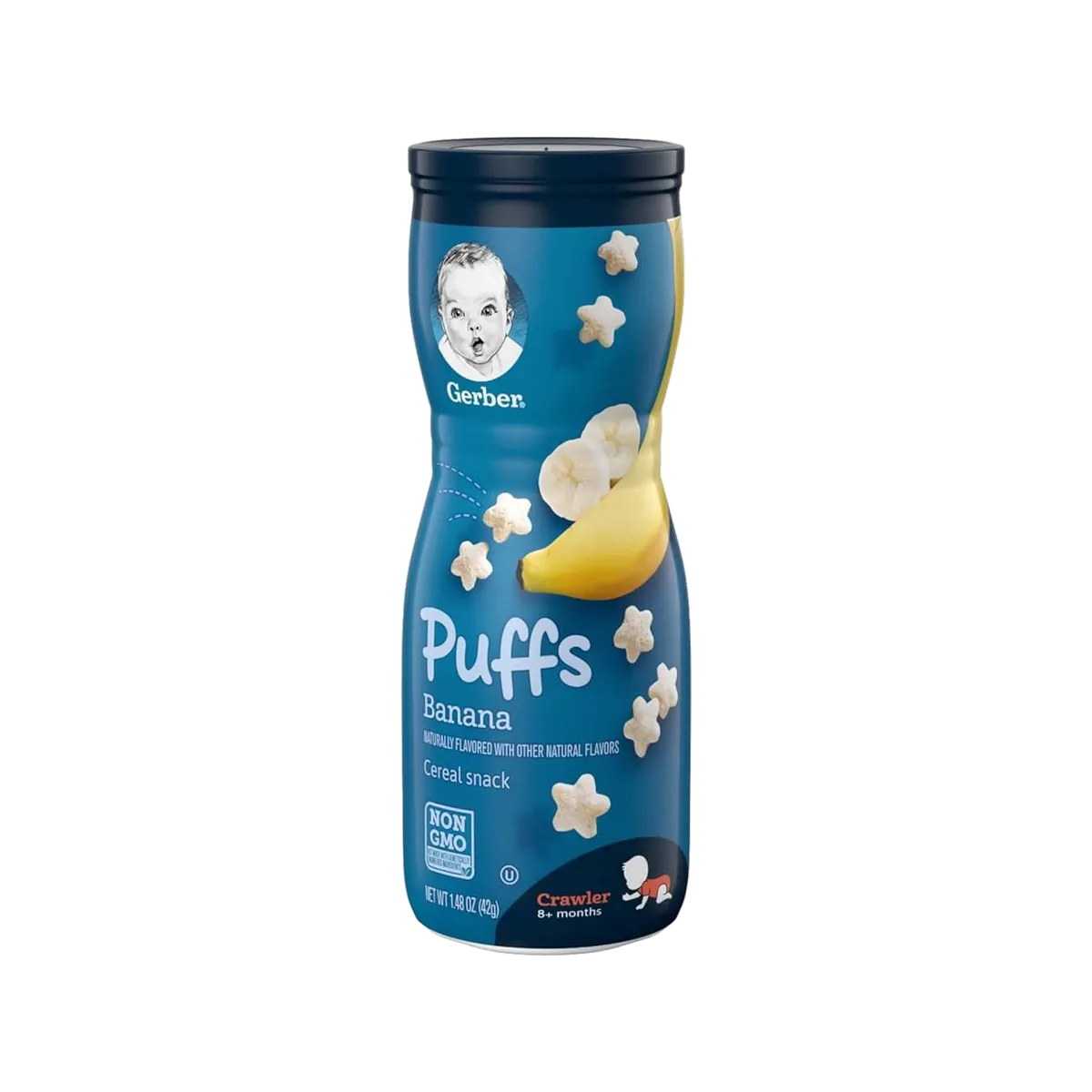 Gerber Graduates Puffs Cereal Banana 1.48Oz 42G