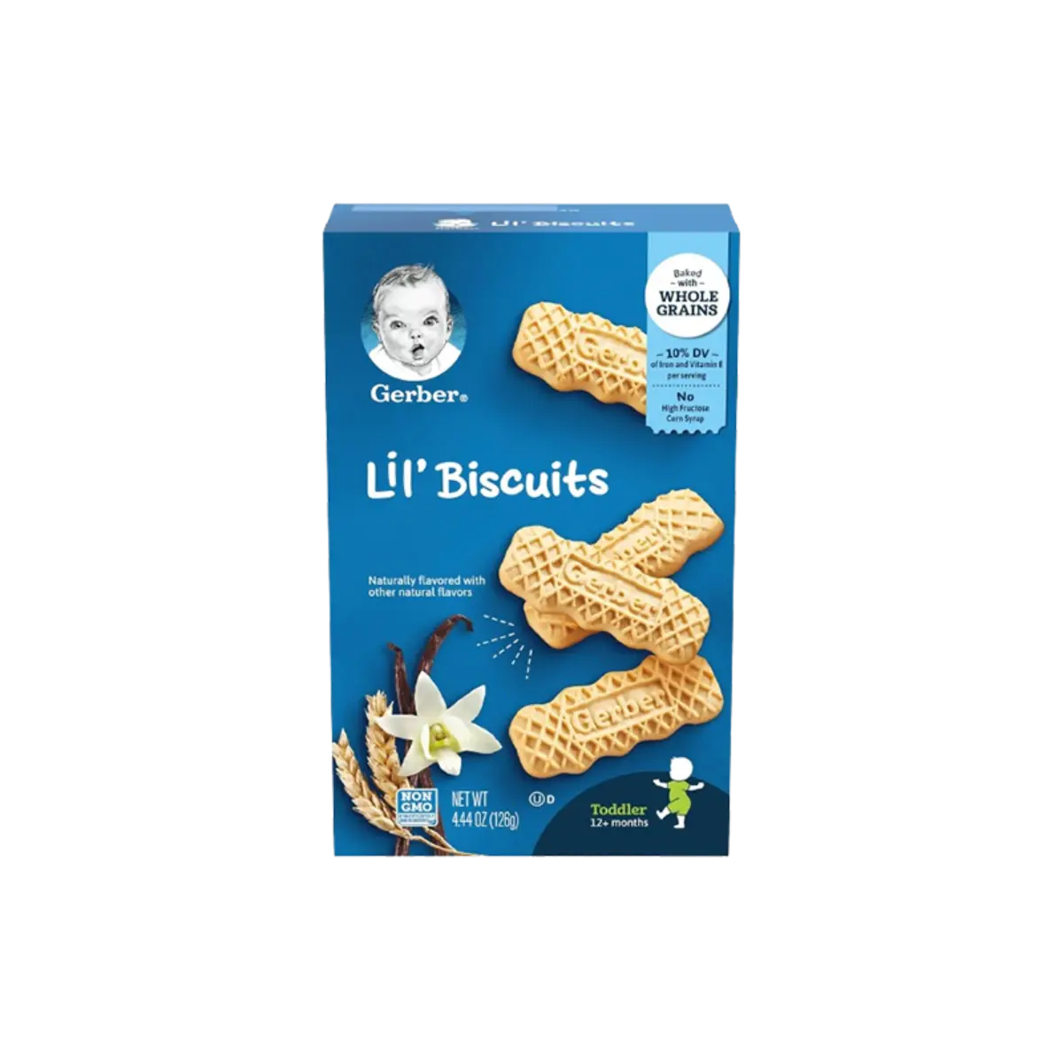 Gerber Lil Biscuits Vanilla 4.44Oz 126G