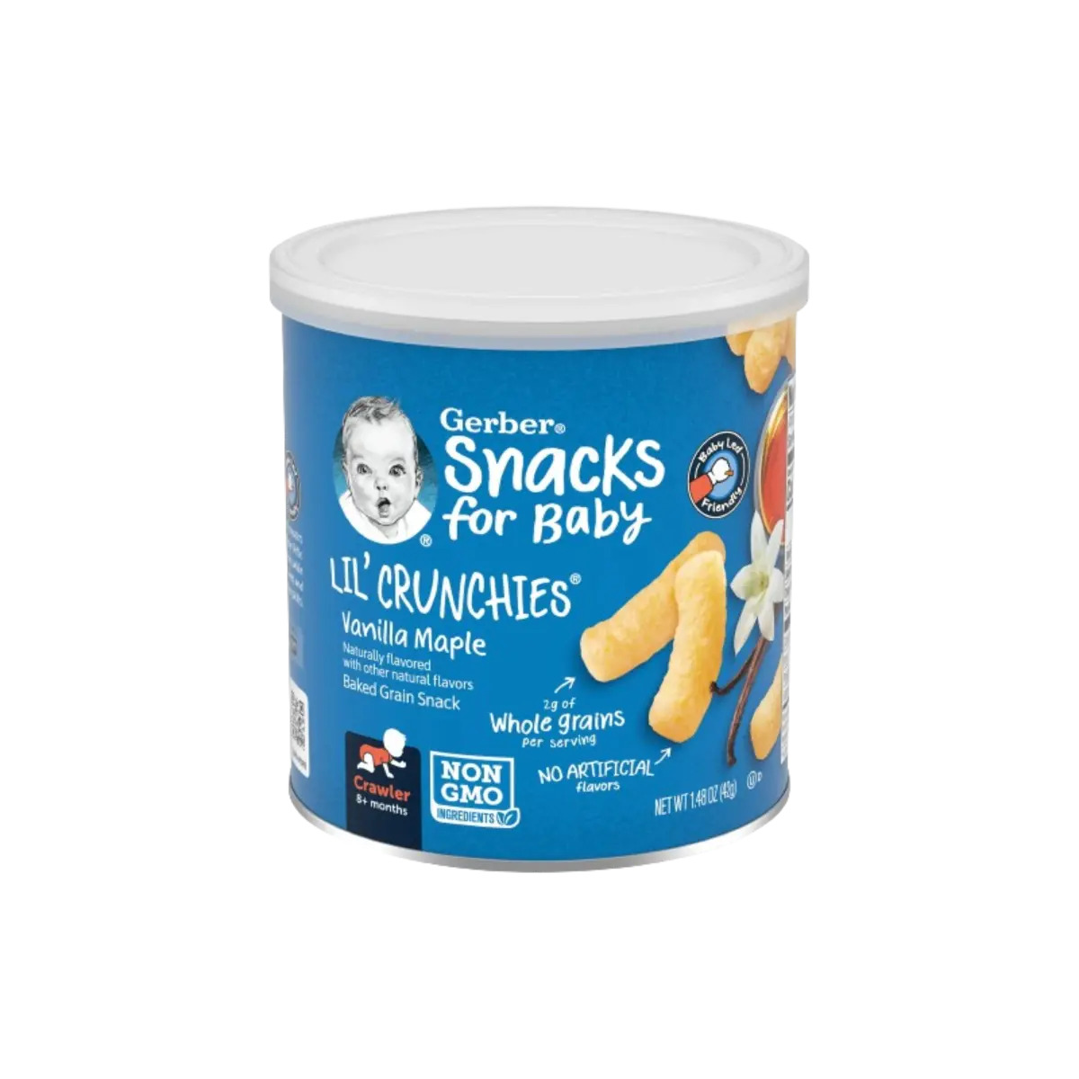 Gerber Lil Crunchies Snack Vanilla Maple 42G