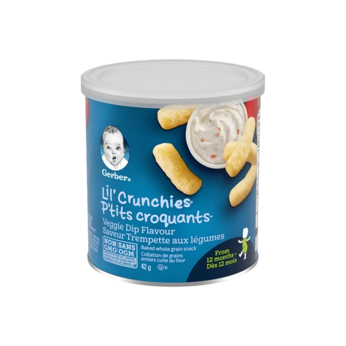 Gerber Lil Crunchies Snack Veggie Dip 42G