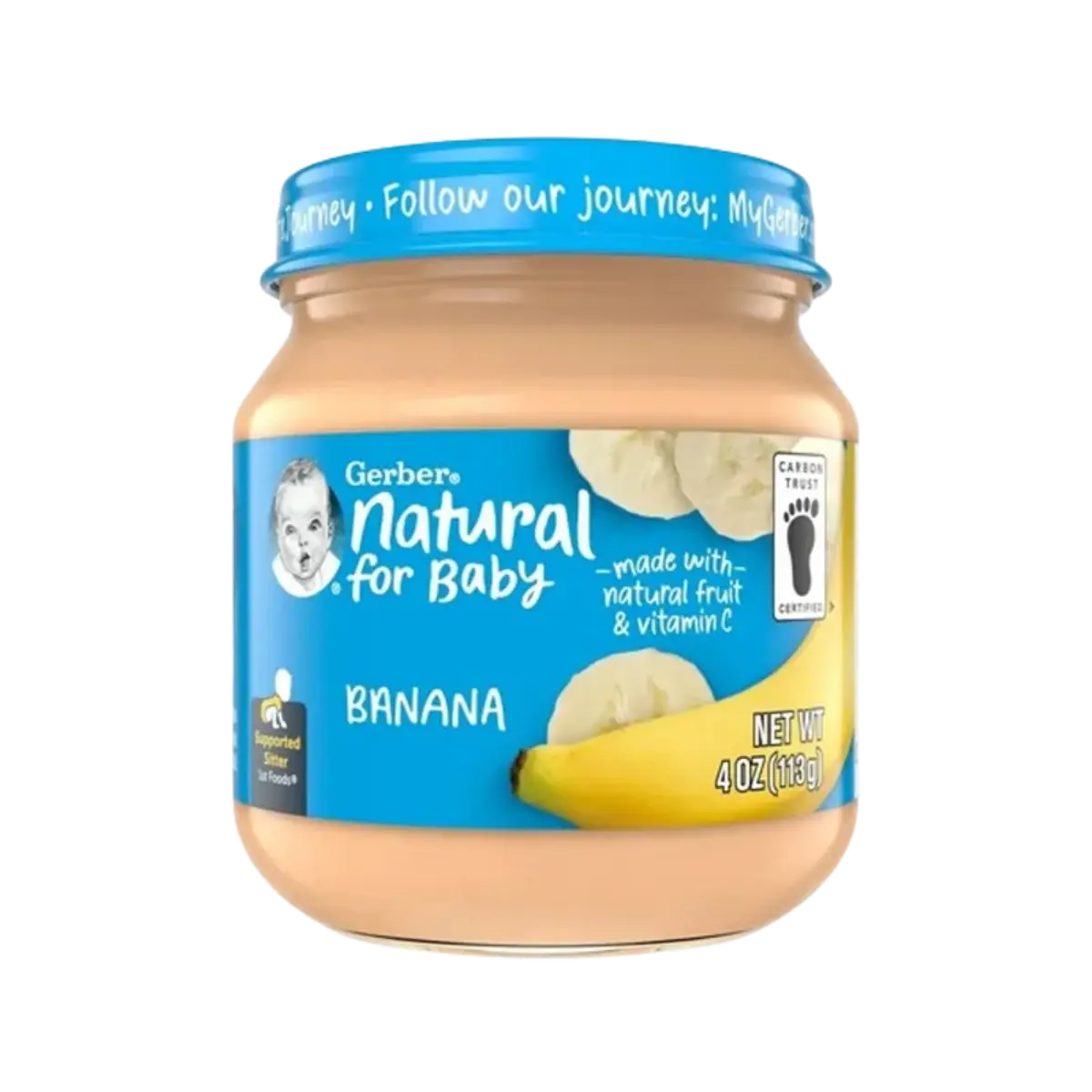 Gerber Natural For Baby Food Banana Jar 113G