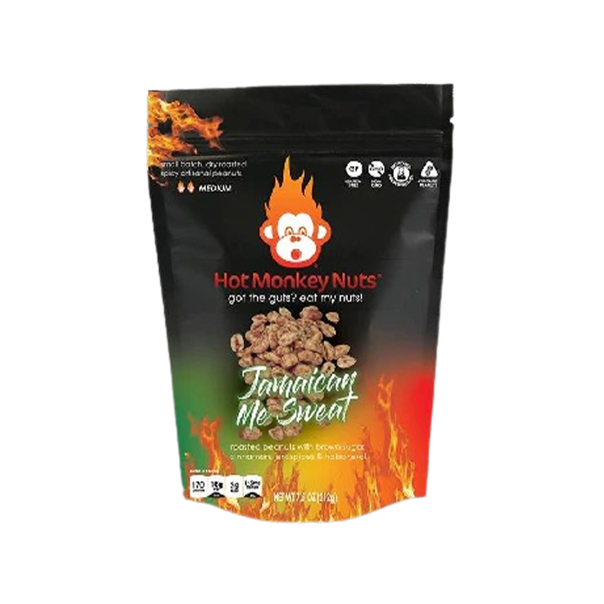 Hot Monkey Nuts, Jamaican Me Sweat - Case of 6 - 7.5 OZ