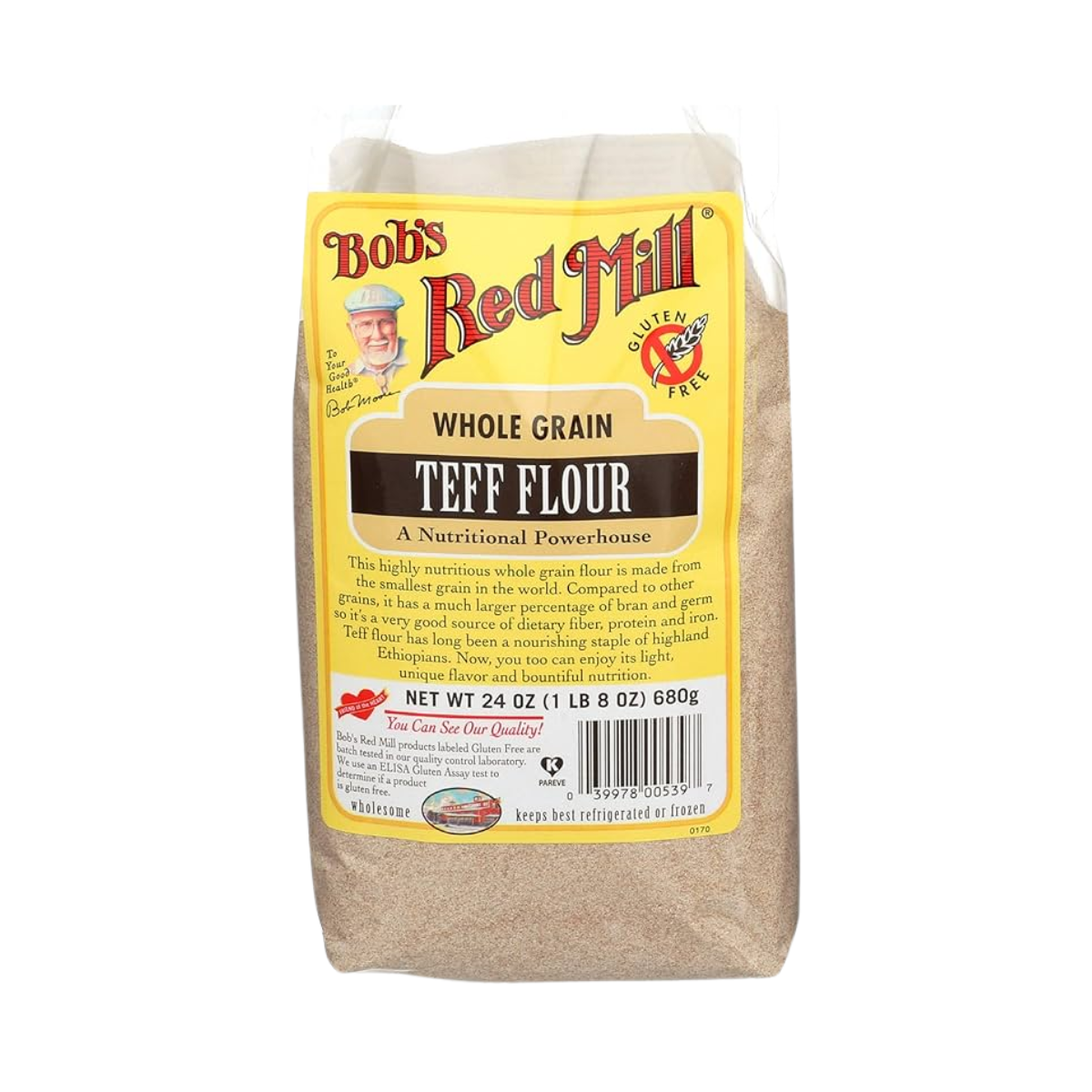 Bob's Red Mill, Gluten Free Stone Ground Flour Teff, Case Of 4, 20 oz