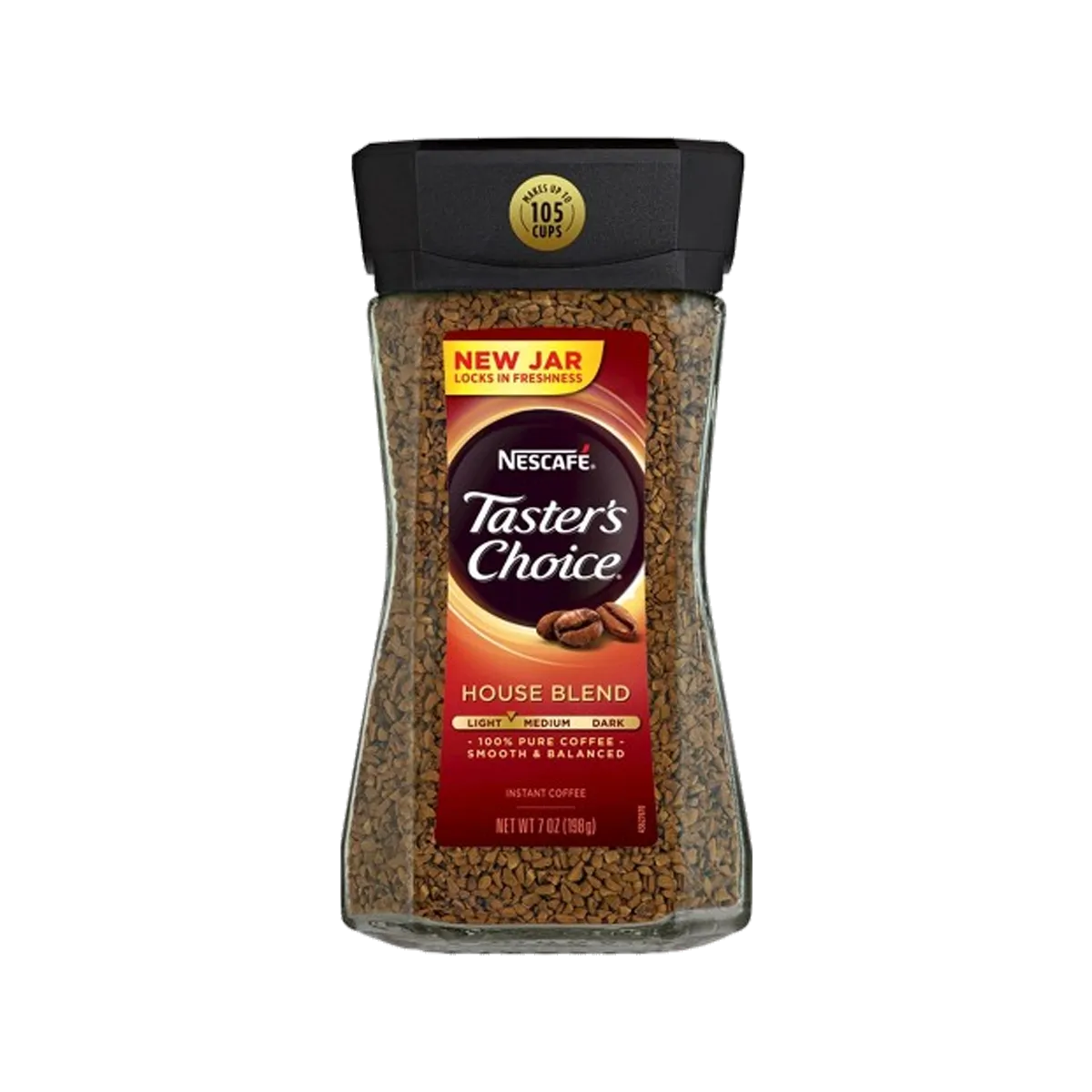 Nescafe Tasters Choice Instant Coffee House Blend 7Oz 198G