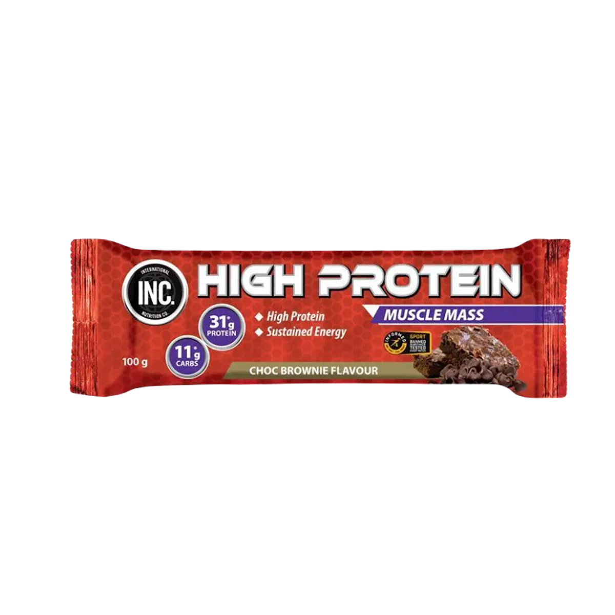 Protein Bar Chocolate Brownie High Protein 100g