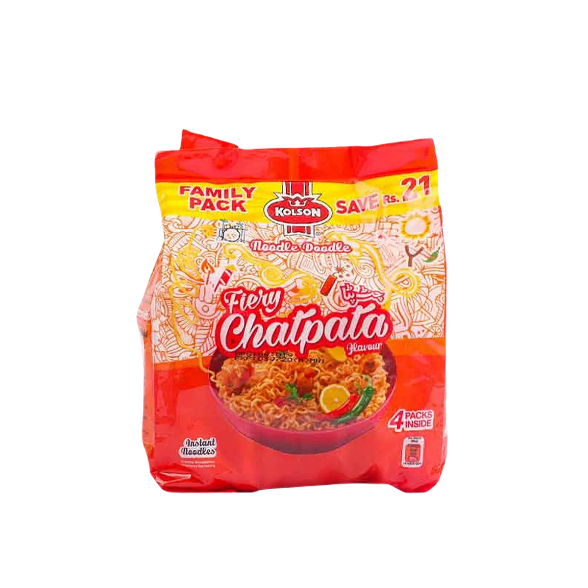 Kolson Noodle Chatpata Family Pack 272g