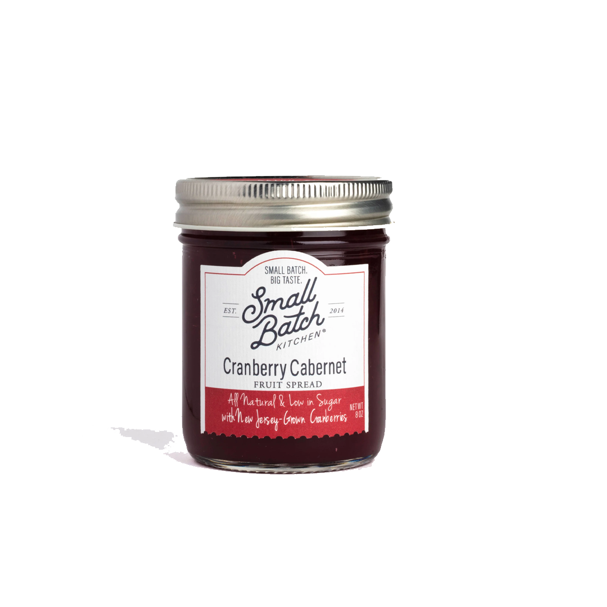 Small Batch Kitchen, Cranberry Cabernet Seasonal Fruit Spread - Case of 6 - 8 OZ