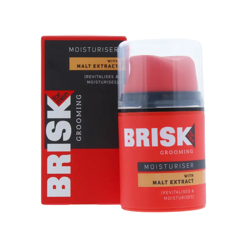 BRISK Grooming Malt Extract Face Moisturiser 50ml