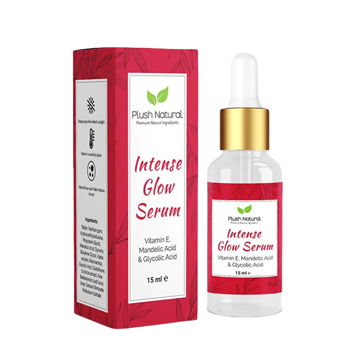 Plush Natural Intense Glow Serum 15ml