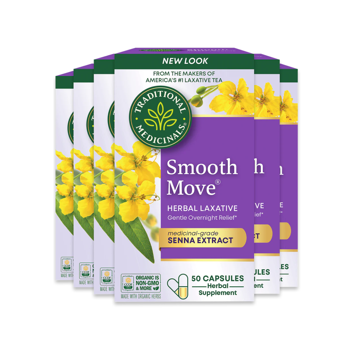 Traditional Medicinals Smooth Move Capsules 50 count
