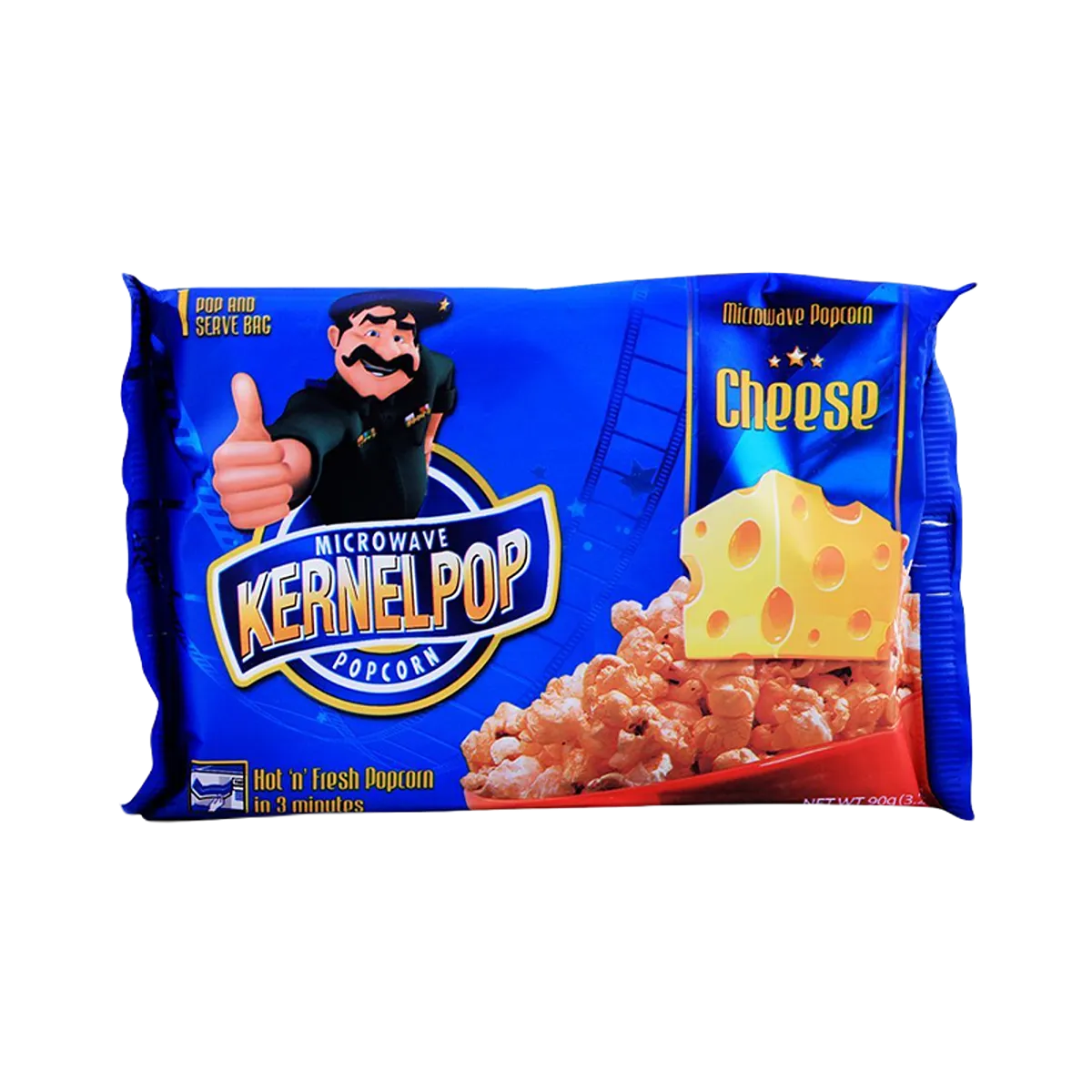 Kernel Pop Microwave Popcorn Cheese Please 90g