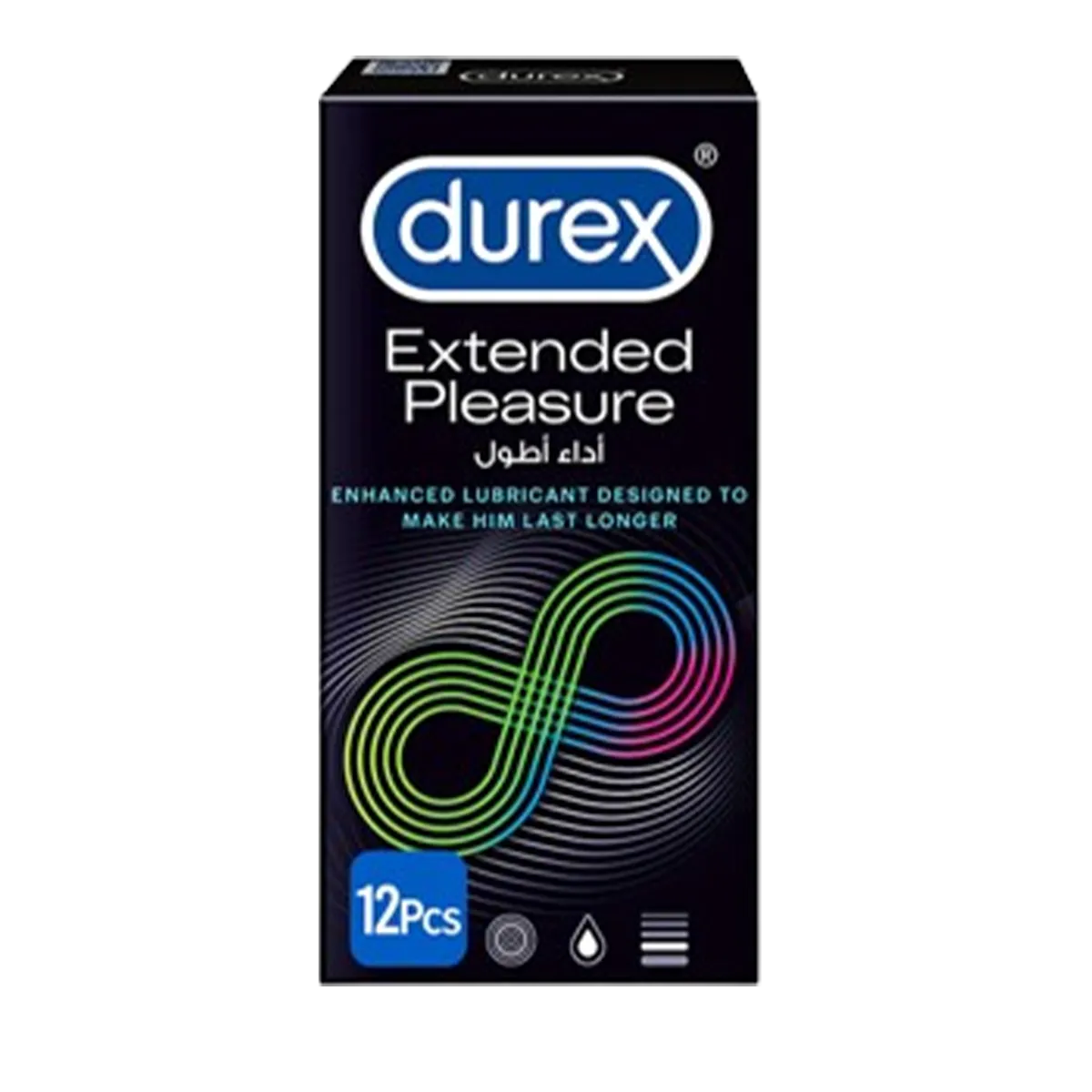 Durex Uk Condom 12 Pack Extended Pleasure