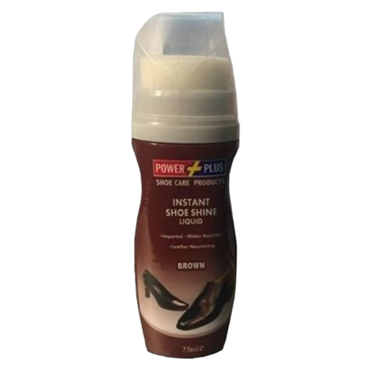 Power plus Shoe Polish Brown 75ml