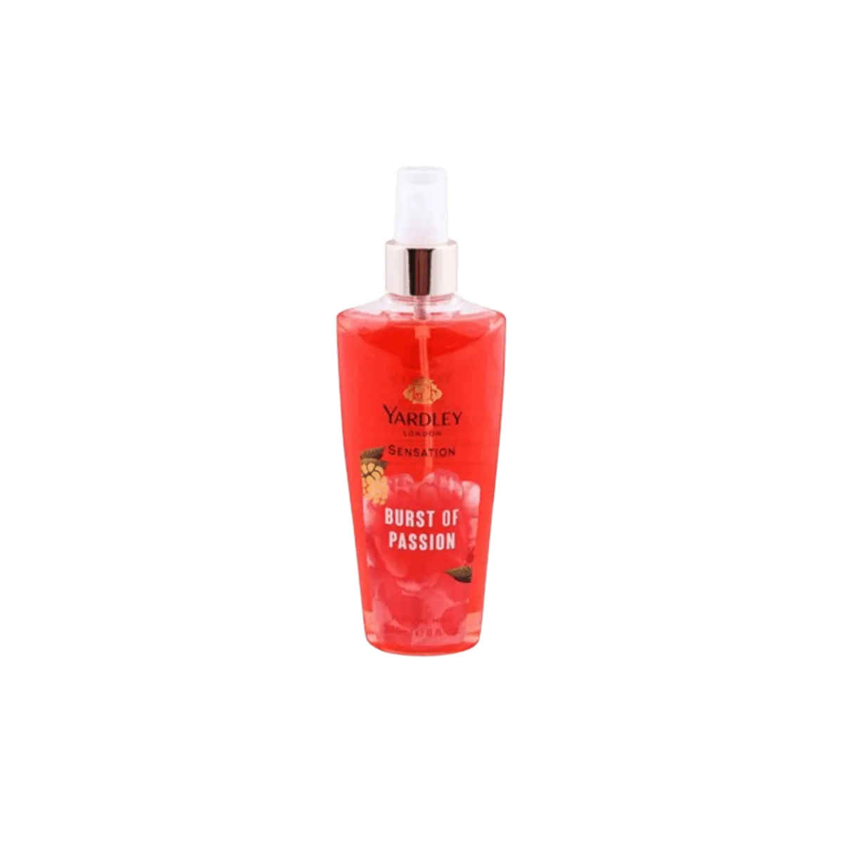 YARDLEY sensation perfume mist burst of passion 236ml