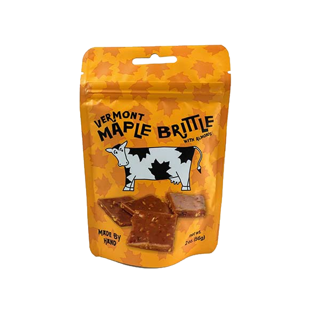 Sweet on Vermont - Maple Brittle With Almonds - Pouch - Case of 16 - 2 oz