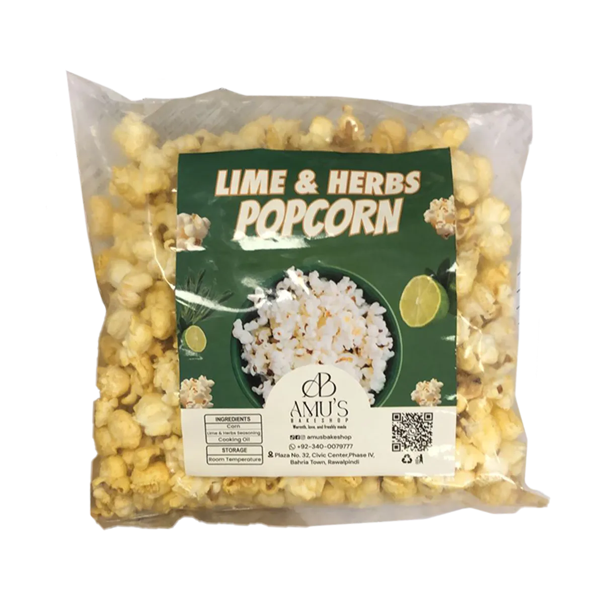 Lime And Herb Pop Corn 60Gm