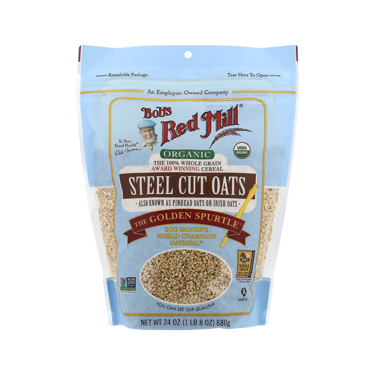 Bob's Red Mill, Whole Grain Steel Cut Oats, Case Of 4, 24 oz