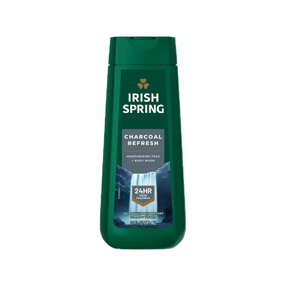 Irish Spring Charcoal Refresh Face & Body Wash 591Ml