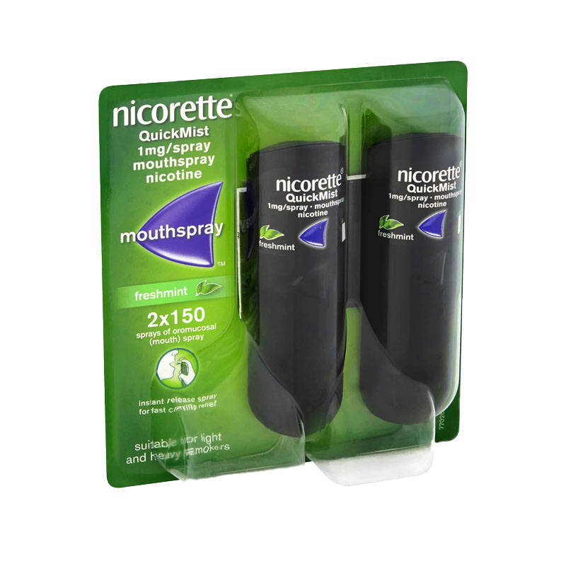 Nicorette QuickMist Nicotine Mouthspray 2 x 150 ml