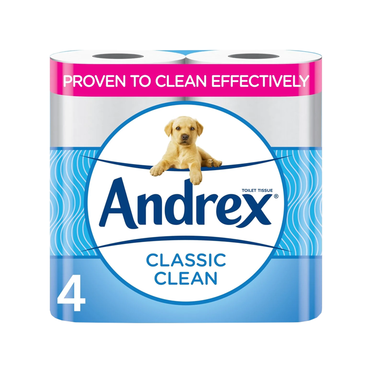 Andrex Classic Clean White Tissue Toilet Roll 4Pk