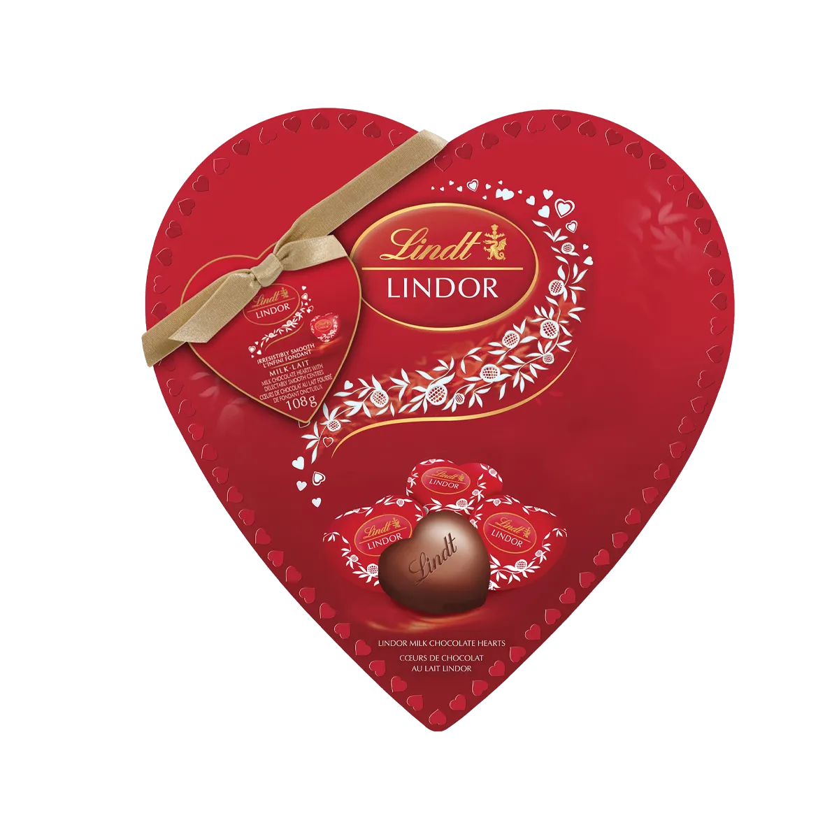 Lindor Box Of Assorted Chocolate Hearts 108Gm