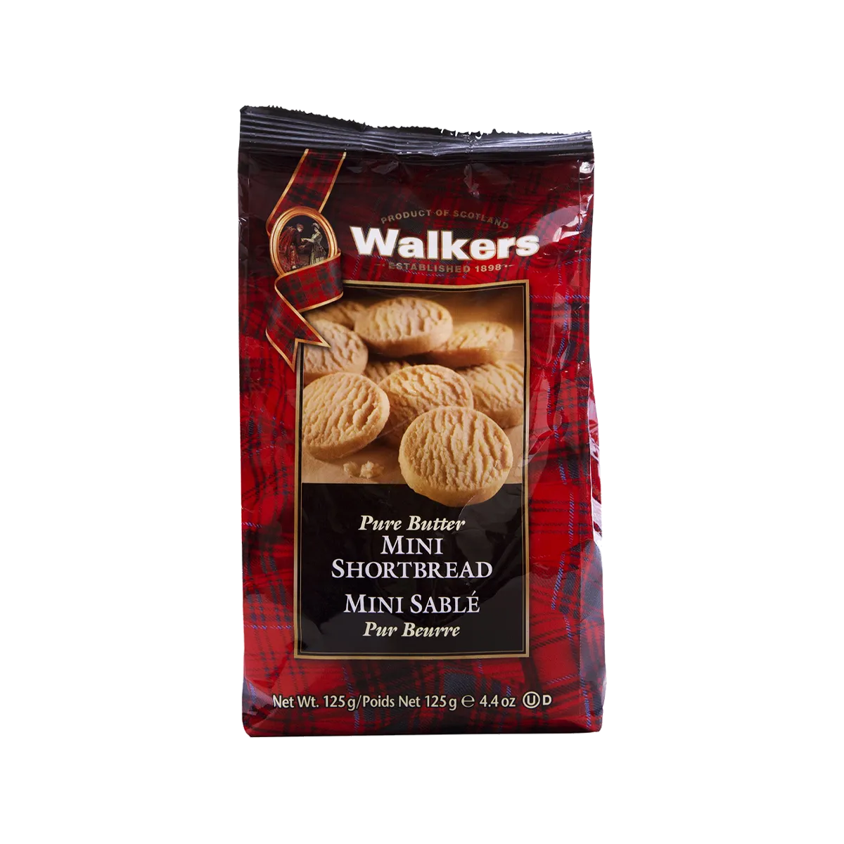 Walkers Mini Shortbread Rounds 125Gm