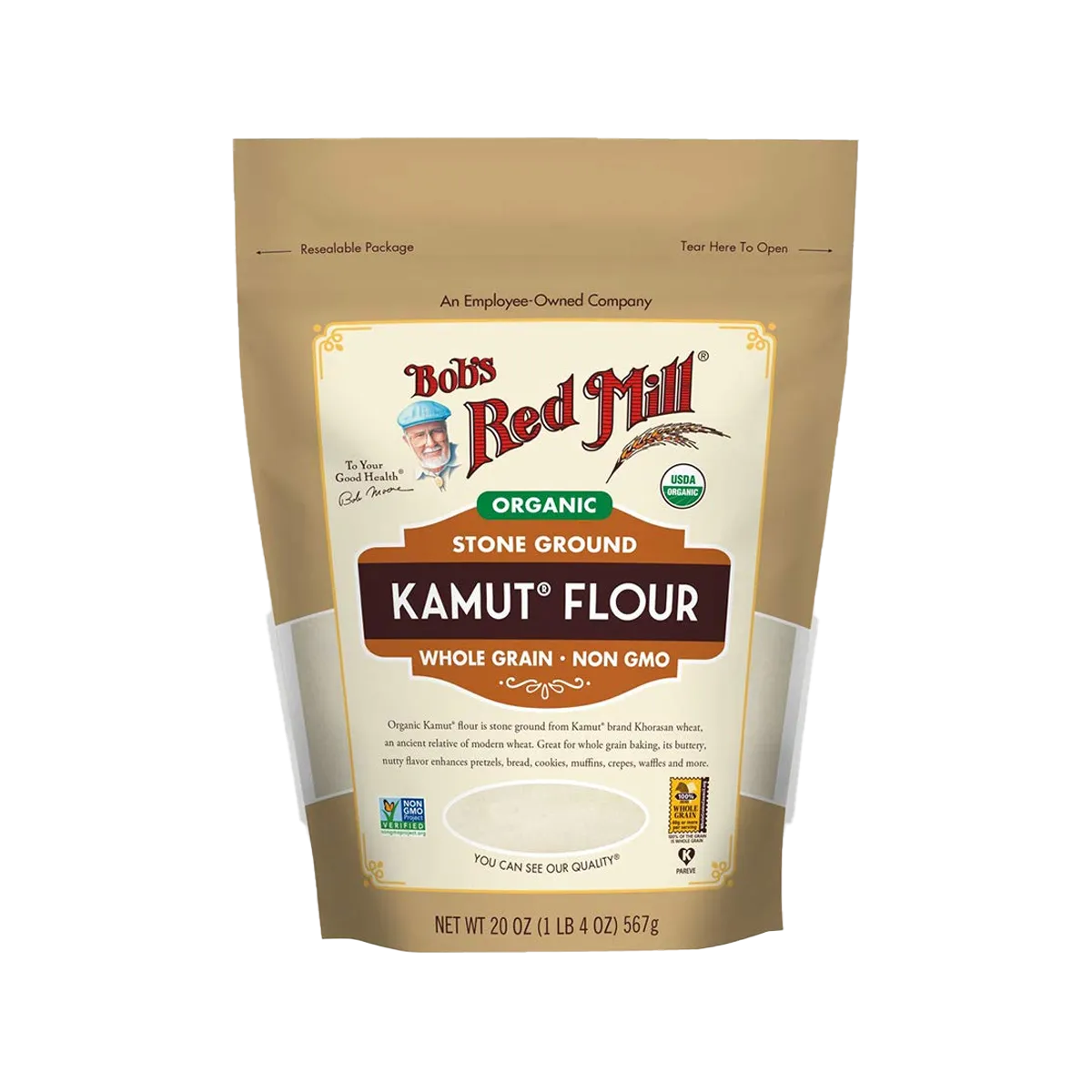 Bobs Red Mill Organic Whole Grain Kamut Flour 567G