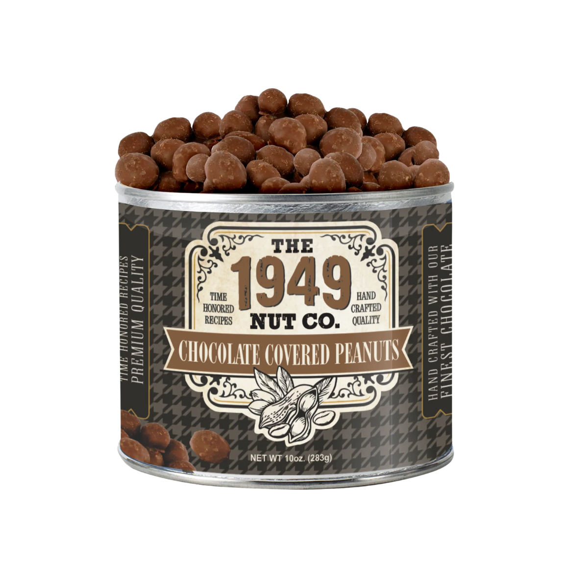 1949 Nut Company, Chocolate Covered Peanuts (Seasonal - Ships Oct - Mar) - Case of 12 - 10 OZ