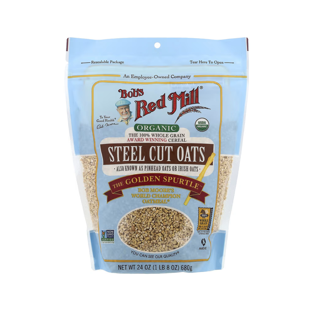Bob's Red Mill, Oats Organic Steel Cut Oats, Case Of 4, 24 oz