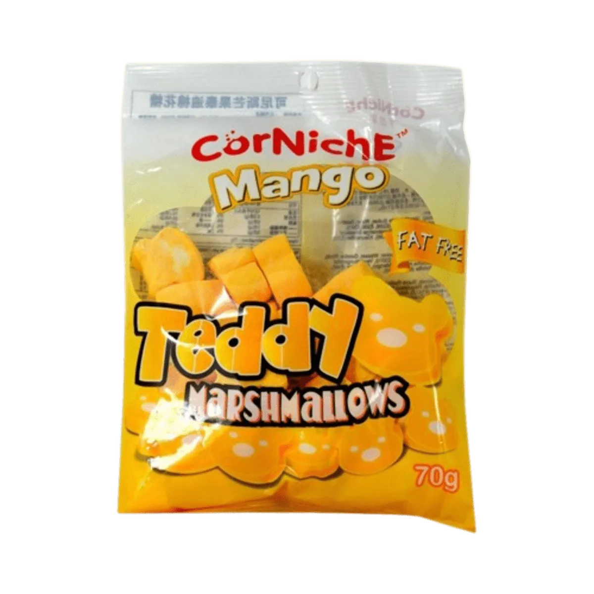 Corniche Fat Free Teddy Marshmallows Mango 70g