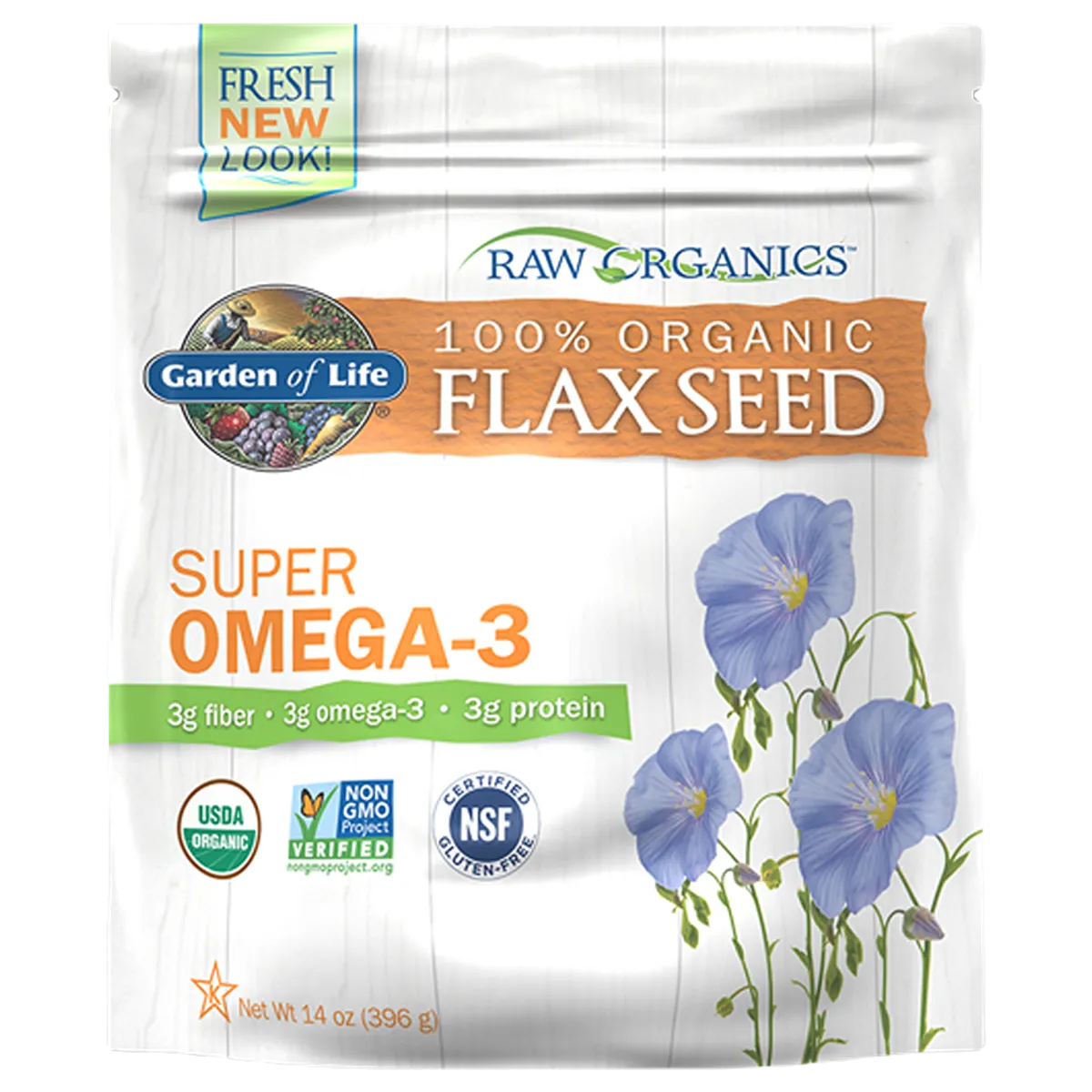Garden Of Life, Raw Organic Flax Seed