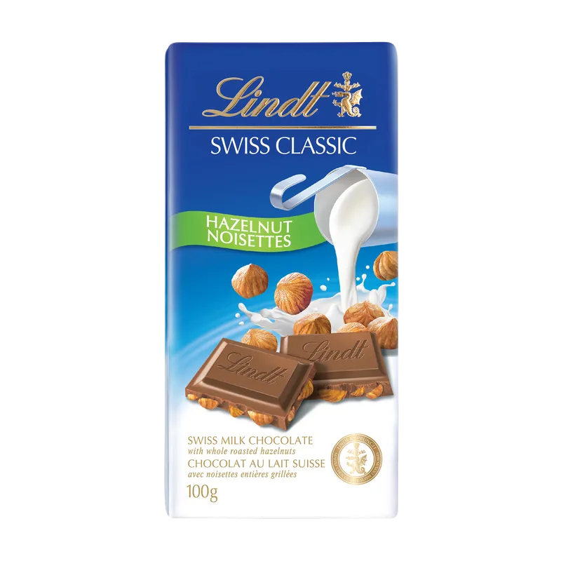 Lindt Swiss Classic Hazelnut Noisettes 100g