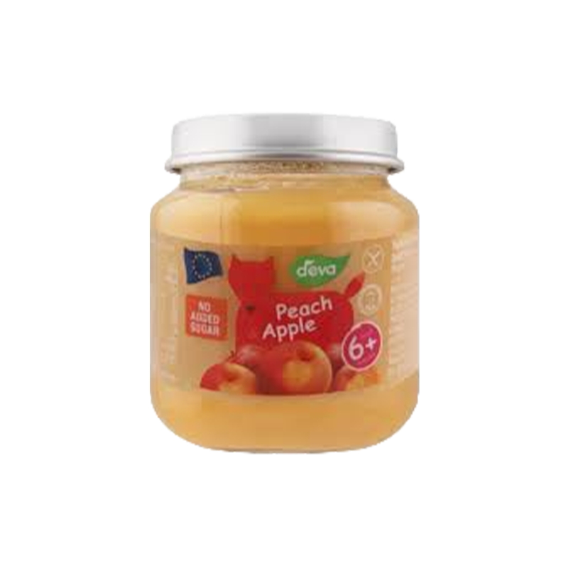 Deva Baby Food Peach Apple 125g